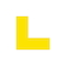 5S Supplies 5S Corner Markers, 2 in W., 6 in L., 0.003 in Thickness, 25 PK VSC-SQUARE-YELLOW - alternate 1
